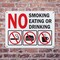 Signmission No Smoking Eating or Drinking with Graphic OSHA ANSI Sign, Plastic, 10in W x 7in L, 2PK OS-2PACK-MISC-P-710-L-19502 - alternate 3